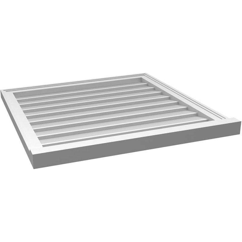 Cadre de seuil Brickmould, brun clair apprêté, H 30 po x l 30 po x P 2 po