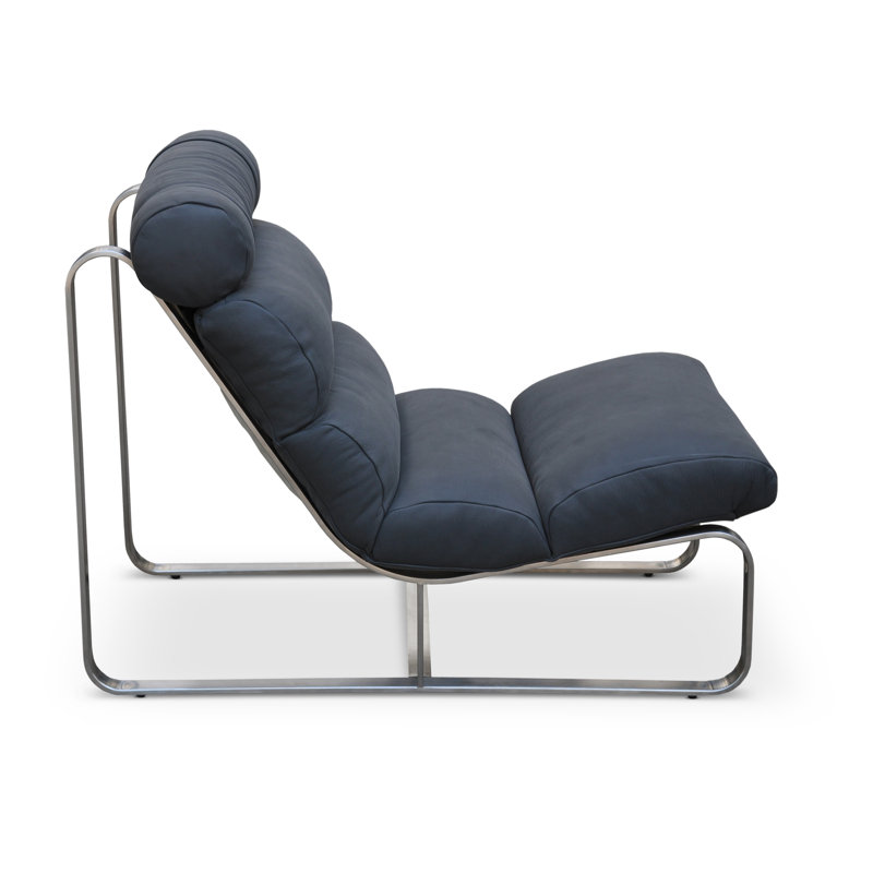 Lounge Chair, Carbon Genuine Leather