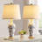 24″ Blue & White Porcelain Table Lamp With Classic Chinoiserie Pattern – Cottage-Style Bedside & Living Room Table Lamp With Free LED Bulb (Set Of 2)-713485673