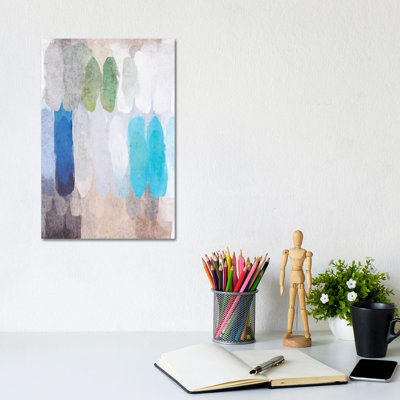 Abstract The Blues I by Irena Orlov - 1 Piece Wrapped Canvas Wall Art