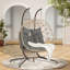 Double chaise à œufs avec support suspendu pour l'intérieur et l'extérieur-407662967-407662966