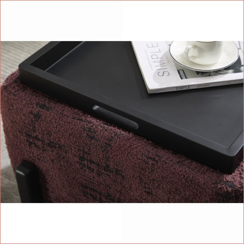 Table basse légère en polyester rouge pour chambre à coucher et amp; Salon, petite maison peu encombrante