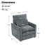 Fauteuil d'appoint moderne rembourré 32,5 po Drago-281660261
