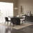 86.61" Modern Oval Black Dining Table Set with 4 Chairs for Kitchen, Bar, Living Room-1768396264-1768396271