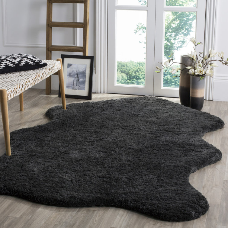 Godeleine Shag Hand Woven Performance Solid Color Rug