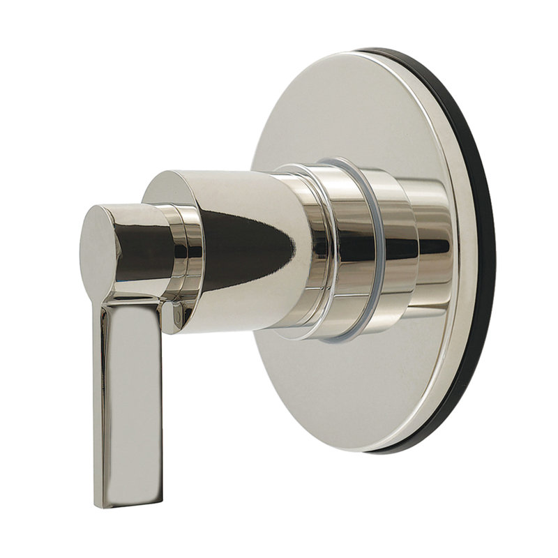 Kingston Brass NuvoFusion Single-Handle Wall Mount Six-Way Diverter Valve with Trim Kit, Polished Nickel