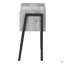Table d'appoint, table d'appoint, table de bout, table de chevet, lampe, métal