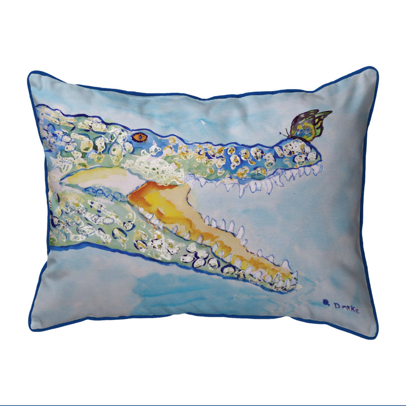 Coussin extérieur Croc and Butterfly, Très grand