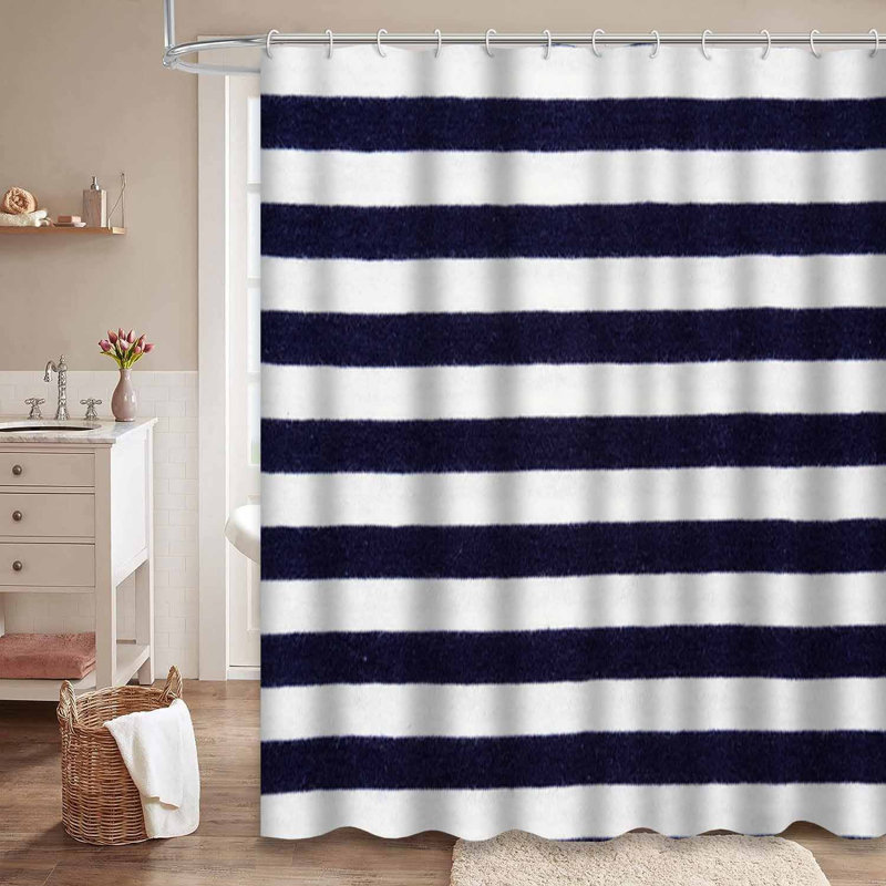 Rideau de douche Stripes, L 72 po x l 84 po