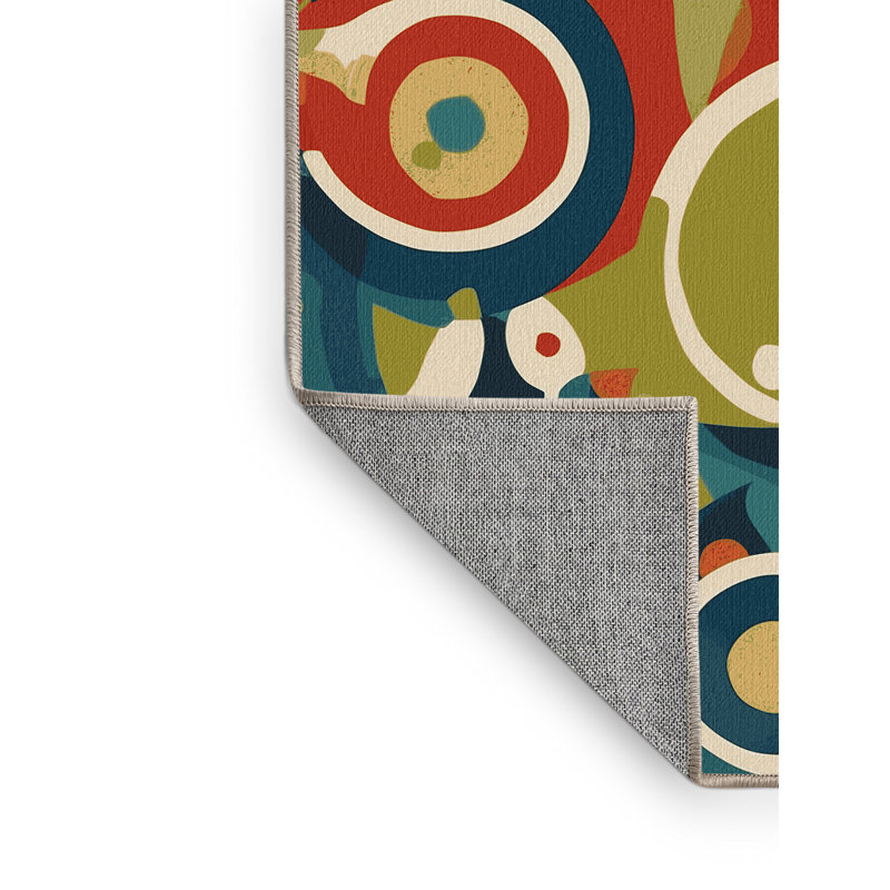 Retro Swing Rug, Round 8'