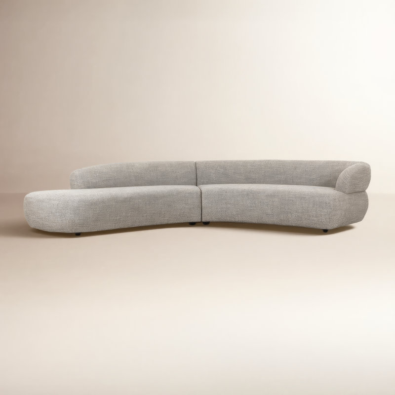 Belen 2Pc Sectional W/ LAFC-Thames Coal, Thames Coal Polyester Blend, Left Hand Facing