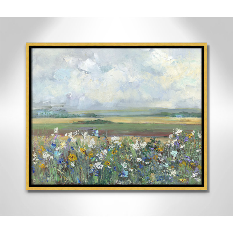 «Far Afield Print» par Sally Swatland, H 17,5 po x l 21,5 po, Doré