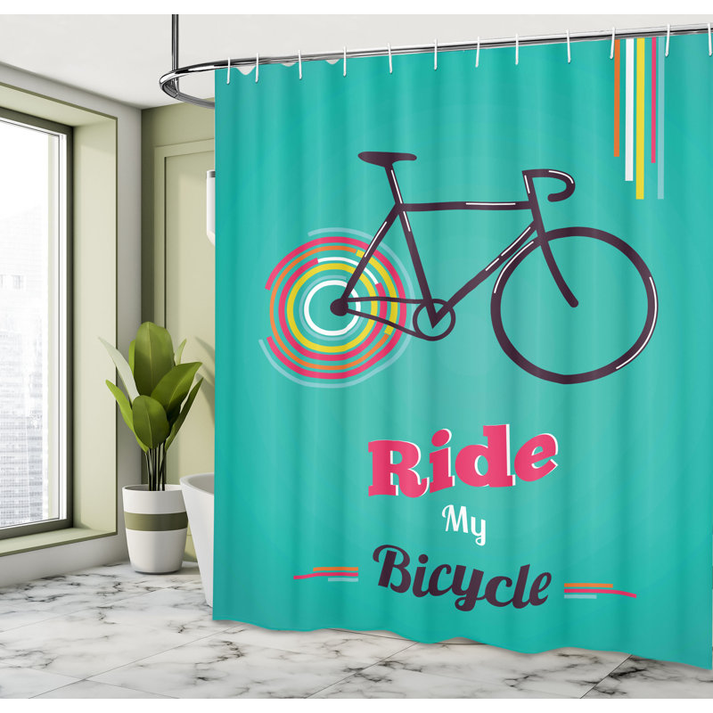 Ensemble de rideau de douche + crochets, H 75 po x l 69 po