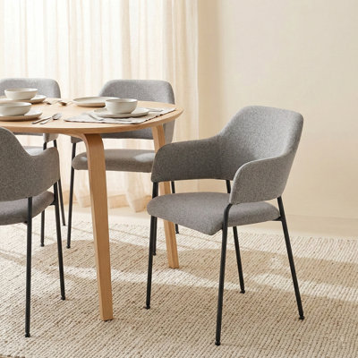 Candice Set of 2 Fabric Dining Chairs