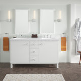 Jacquard® 60" Vanity Base Only with Furniture Legs, 2 Doors and 3 Drawers