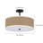 Magnuss Rattan Semi Flush Mount