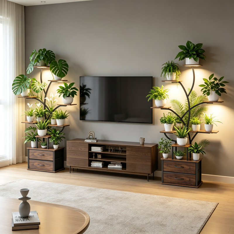 Iron 9 Tier Plant Stand