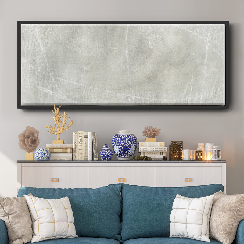 Stone Shadows I- Framed Canvas, 8" H x 20" W