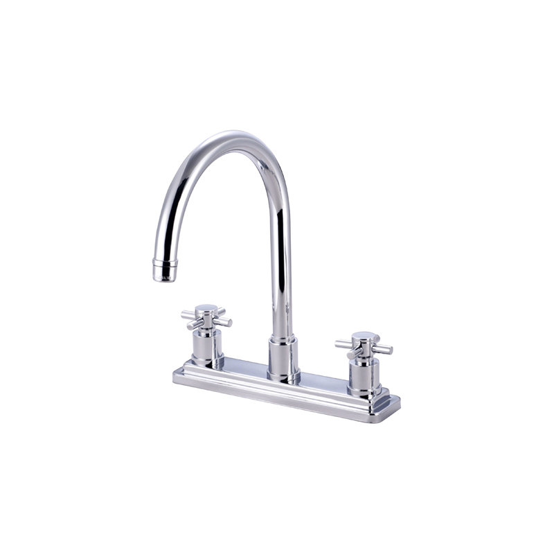 South Beach Double Handle Kitchen Faucet, Polished Chrome