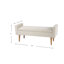  Banc de rangement Fulton - Tissu crème texturé-2066619294