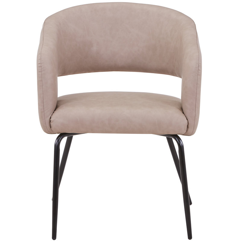 Chaise rembourrée Huda, Taupe