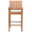 Teak Wood Abaco Outdoor Patio Barstool With Arms