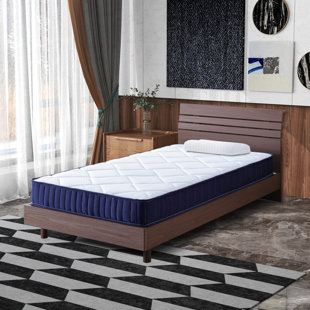 6“ Twin/Twin XL Spring Mattress, Medium Firm Support Independent Pocketed Spring Hybrid Mattress For Kids' Dorms And Guest Rooms