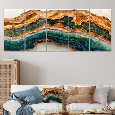 Olisa - Agate Wall Art - ensemble de décoration murale traditionnelle