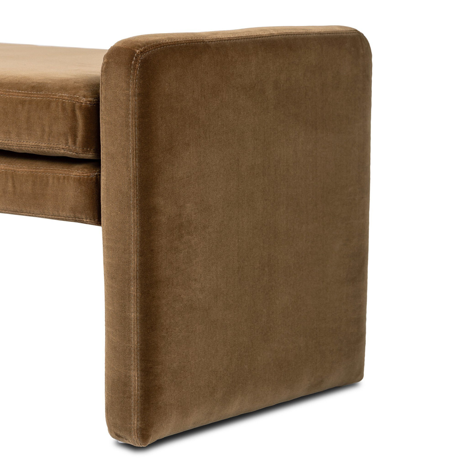 Geordi 70" Dining Bench, Surrey Ochre, 19" H x 70" W x 18" D