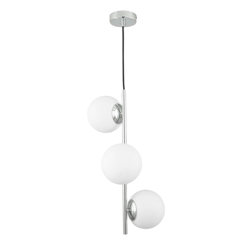 Mclamb 3 - Light White/Silver Cluster Pendant