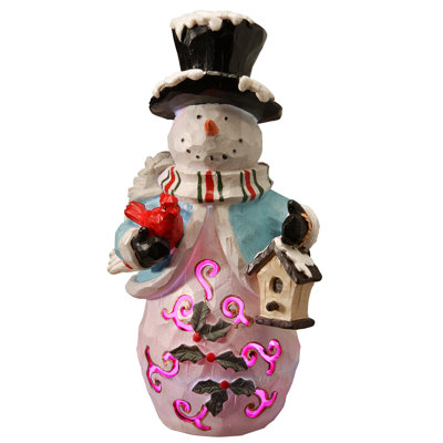 Figurine bonhomme de neige illuminée