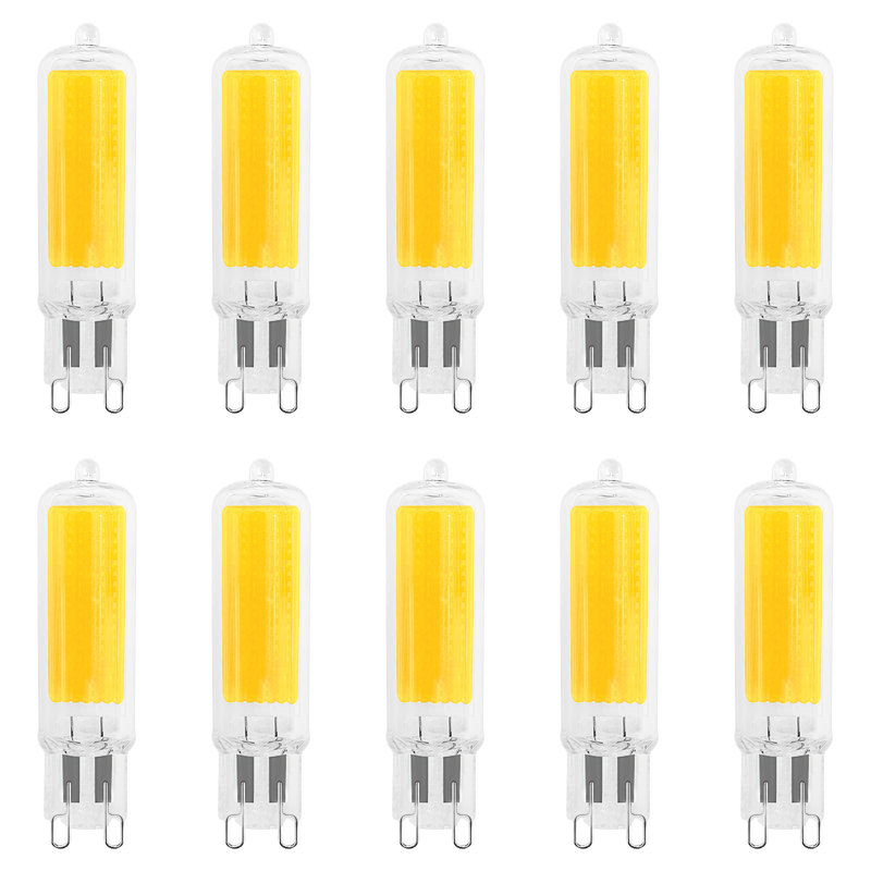 50 Watt Equivalent Clear Glass Dimmable Bi-Pin LED Bulbs