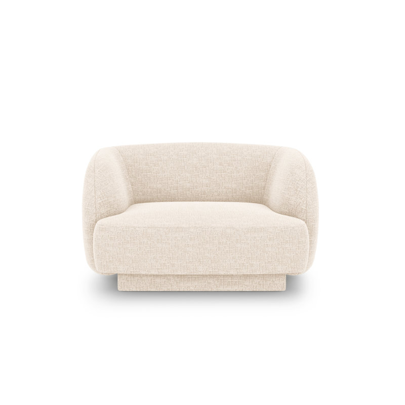 Adoraim 109Cm Wide Armchair, Light Beige 100% Structural Polyesters