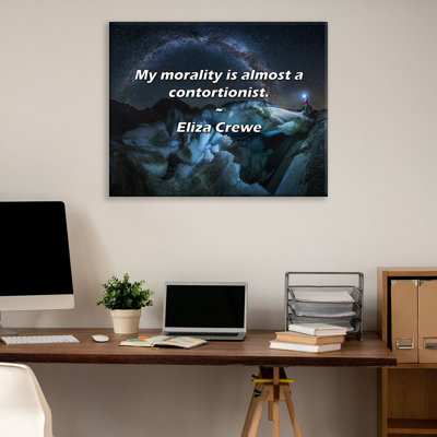 Artsy Quote "My morality is almost a contortionist." By Eliza Crewe Gallery Wrapped Canvas