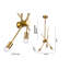 Applique murale spoutnik moderne 3 lumières Kinlaw-29552779