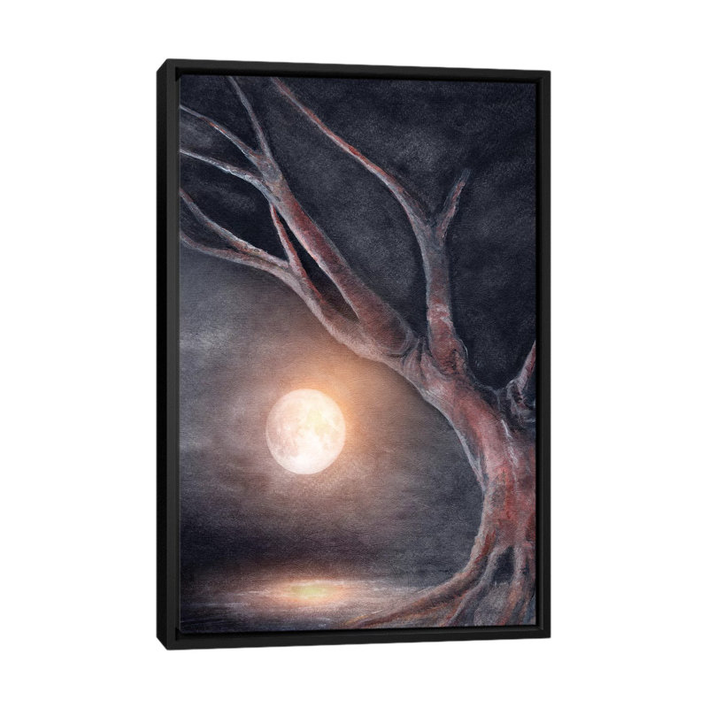 « the moon » par marco gonzalez, reproduction d’impression sur toile tendue, H 26 po x l 18 po x P 1,5 po, Pas de tapis