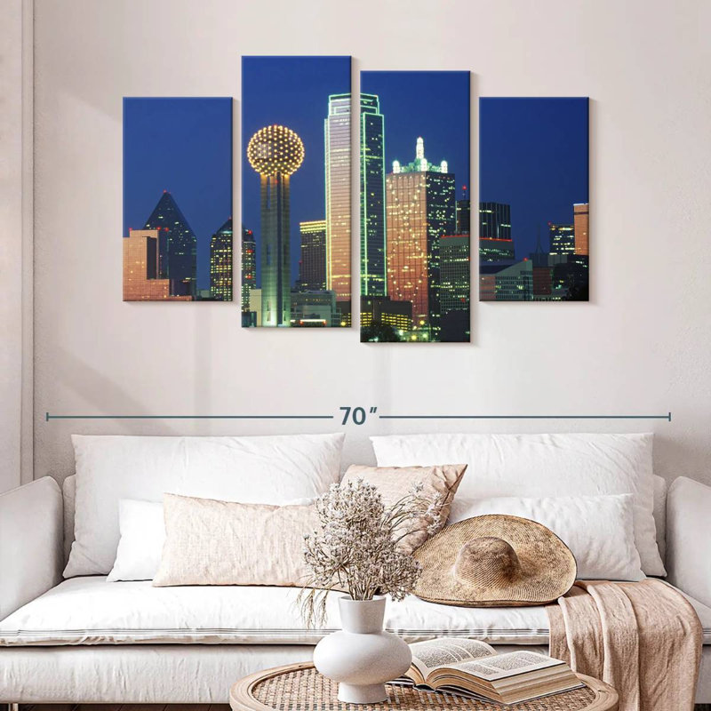 Lumières de l'horizon Sireci Dallas, H 32 po x l 52 po