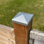 Selections Silver Steel Post Cap / Top