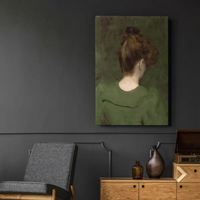 "Vintage Portrait Print", impression encadrée sur toile