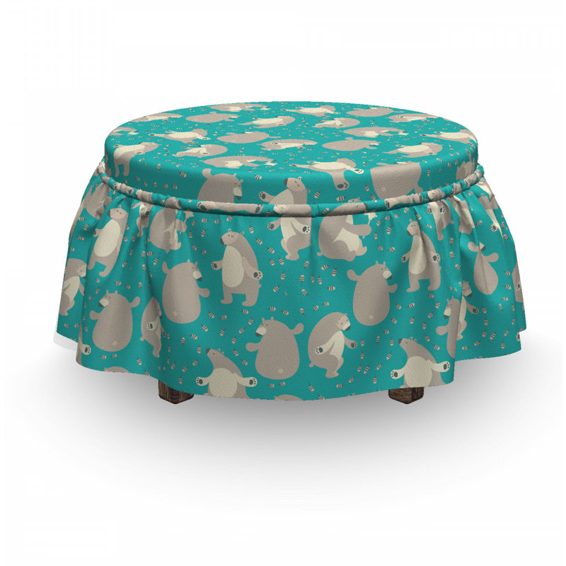 Housse pour repose-pieds animaux amusants et abeilles