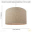Ibiza Linen Drum Lamp Shade-604013873-604013826