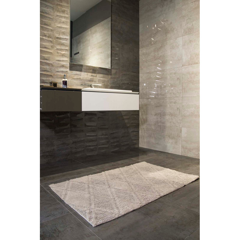 Tapis de bain inférieur, Gris clair