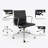 Ashvina Genuine Leather Ergonomic Office Chair with Aluminum Frame-433789651-439803989