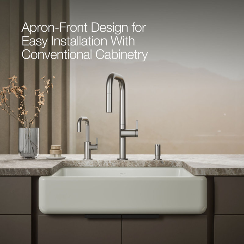 Whitehaven® 30" L x 22" W Farmhouse Kitchen Sink, Dune