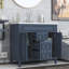 Ensemble de meuble-lavabo simple 35,9 po avec plateau Albreda-2073585015