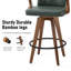 Tabouret de comptoir pivotant 27 po H-1537904197