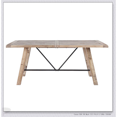 Sonoma Solid Wood Dining Table With Rustic Charm And Spacious Surface For Family Gatherings And Everyday Use
