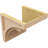 10"W x 10"D x 10"H Viola Rough Cedar Woodgrain TimberThane Corbel, Primed Tan-88292910