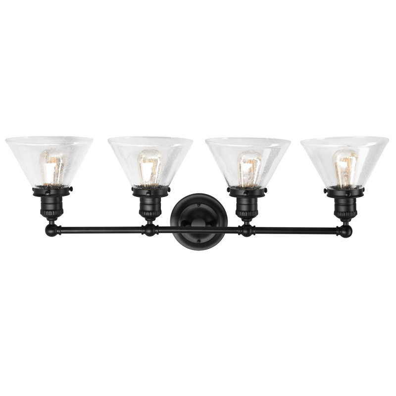 Vannatta 4 - Light Dimmable Vanity Light, Matte Black