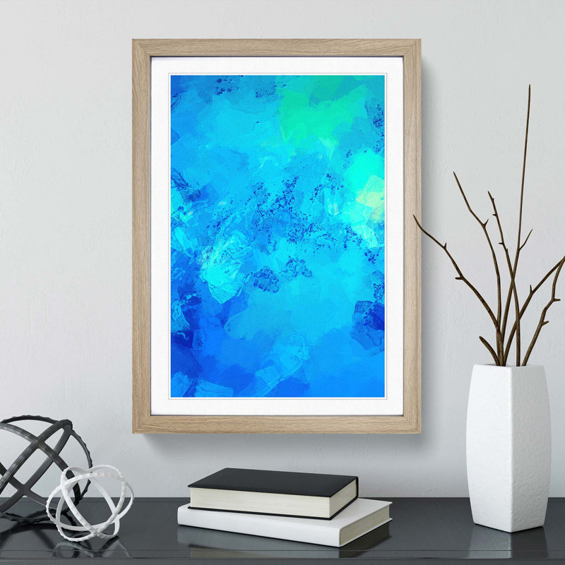 Acceptance Always in Abstract - Picture Frame Graphic Art Print, Oak Framed, 36cm H x 27cm W x 2cm D